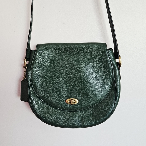 Coach Madison Carlyle Green Vintage Bag - Picture 1 of 8